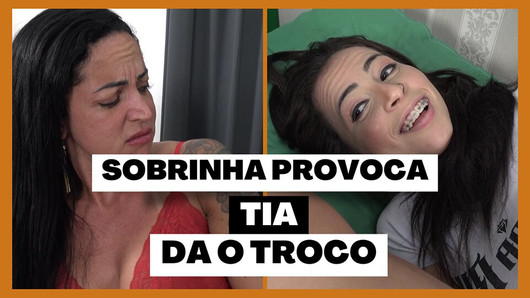 Sobrinha brinca com a tia e ela recebe a troca que merece