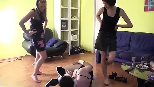 Bunny slave being punished