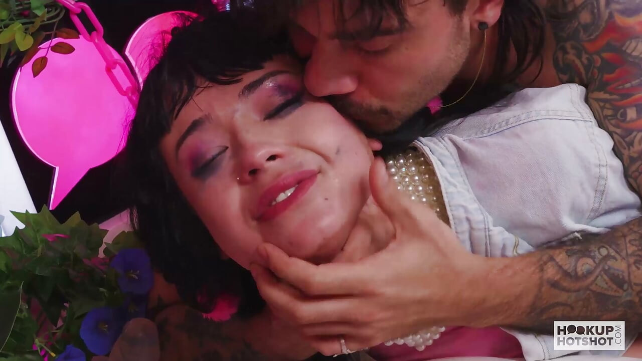 Hot Chick Beca Barbie Has Her Saliva Dripping On My Dick While She Gags