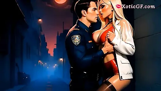 Polizist grob anal mit einer hure von der straße (AI generated)