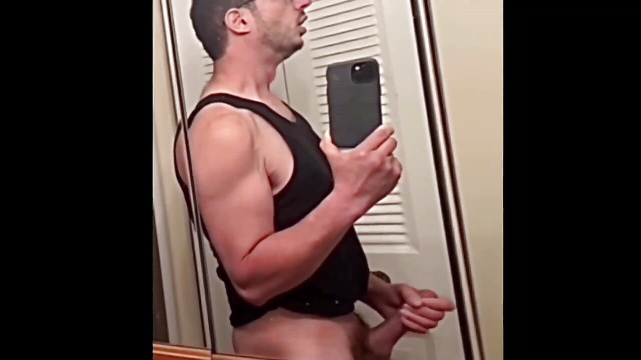 Hot Young Guy Masturbates His Giant Cock
