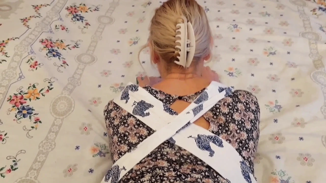 Amateur Blonde Mature Wife Enjoys Partially Clothed Sex