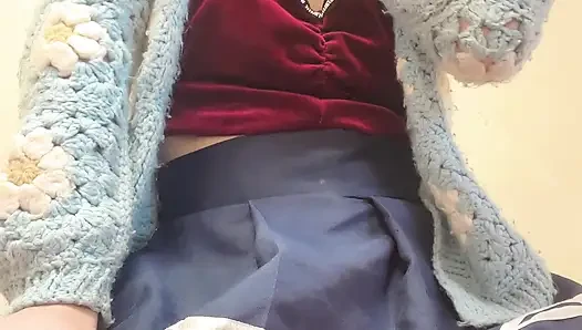 Hana sexy im College-rock, outfit perfext körper guter arsch