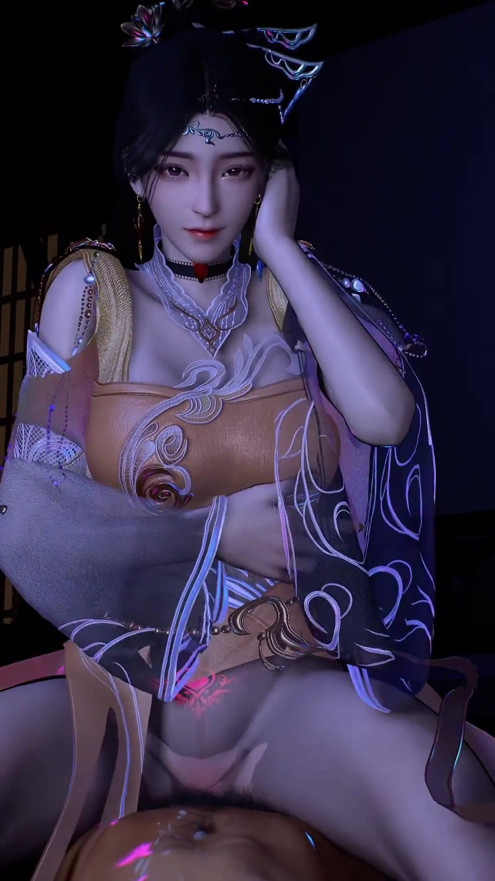 3D Super Sexy Cosplay Model Naked Her Huge Boobs