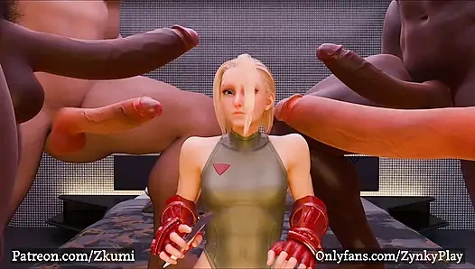 Cammy has a hot date with several guys and ends up getting fucked
