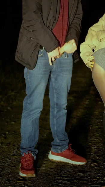 Spectacular moment from "An incredible stranger caught me masturbating in a public park💦"