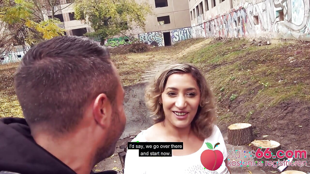 Public POV! Beautiful big brown eyes Milf Danka Diamond fucked outdoors!