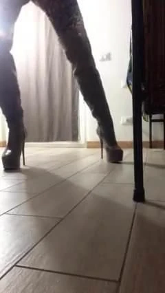 Lorita in snake boots.....