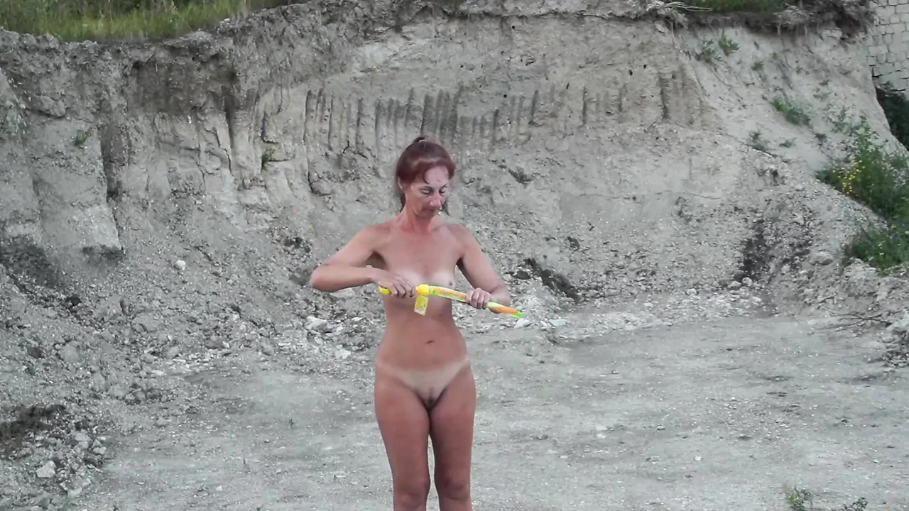 Soap buble in abandoned quarry 1