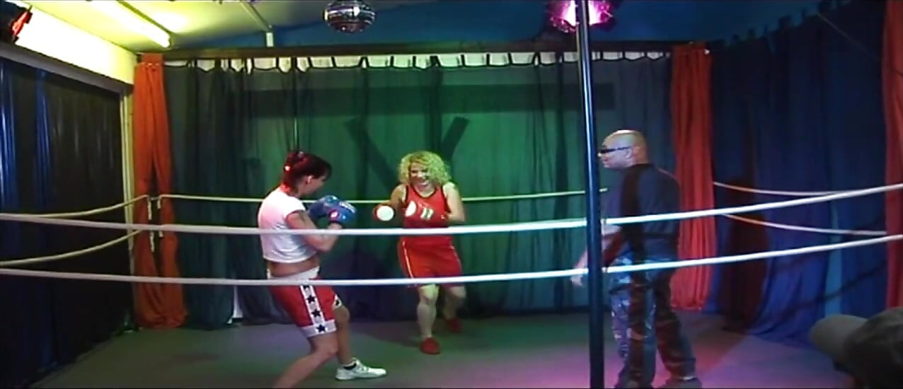 Blonde Mature Babe's Dripping Rosebud Gangbang in Wrestling Ring