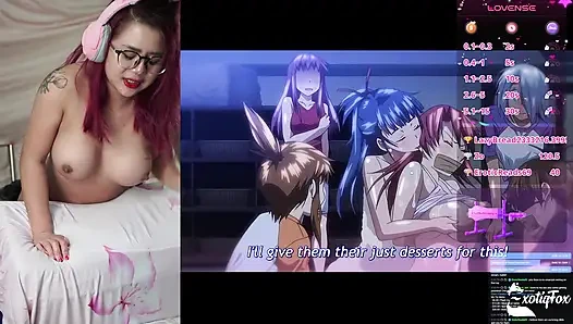 ICH KANN NICHT AUFHÖREN ZU STÖHNEN, WÄHREND ICH JOSHI GLÜCKS-HENTAI AUF MEINER FICKMASCHINE BEOBACHTE