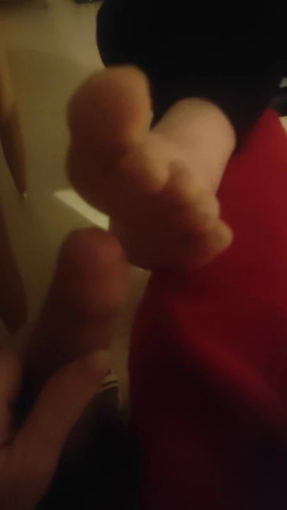 Soft feet teasing cock | Clip 1