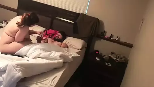 Woman Rides her Man in Bed