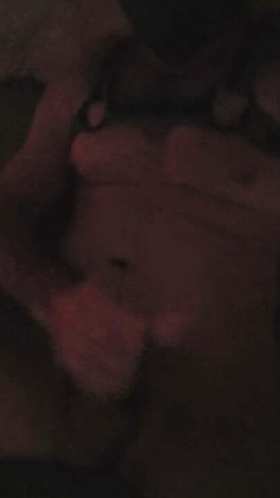 Pup jerking off his hard cock