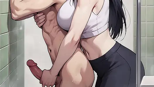 Handjob by Hinata