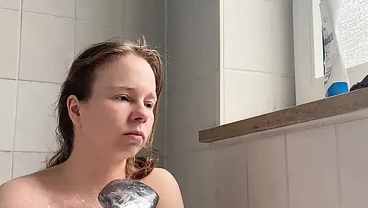 Teen with Perfect Body Showers