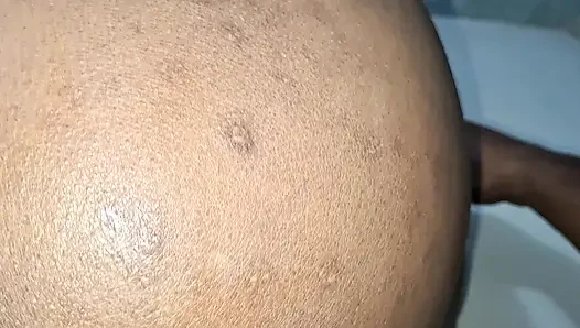 Stepmom fucked by her stepson in the bathroom and sucked on his cock blowjob