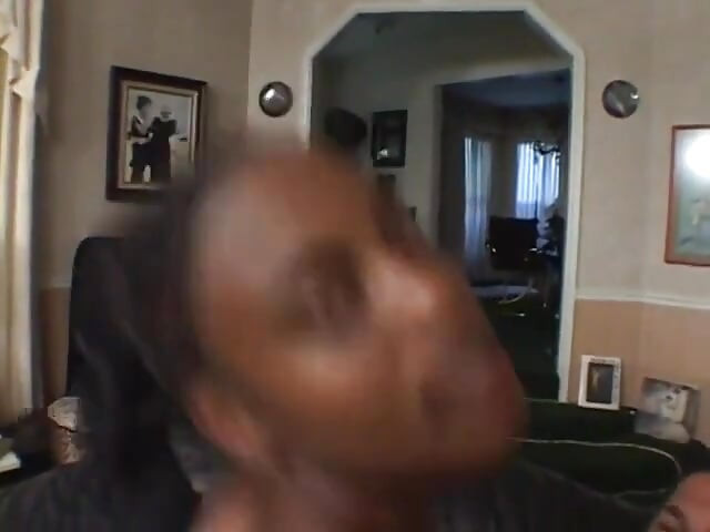 Horny ebony sits on a big white dick and fucks it hard with her pussy