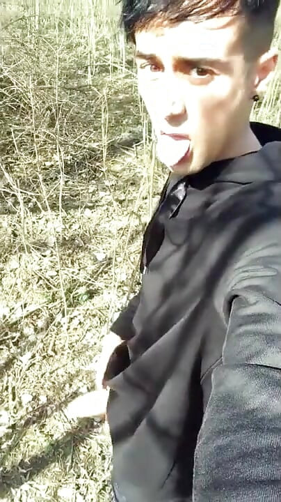 Walking with Erection Outdoor but I Was Too Scared to Cum