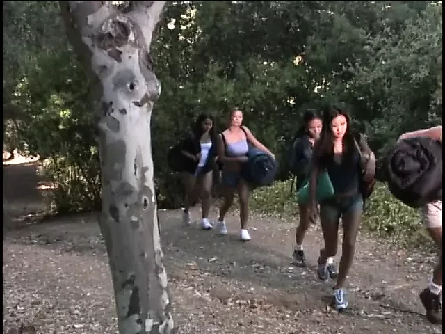 Saucy Asain hoe in shoes gives head then rides big brown stiff boner outdoors