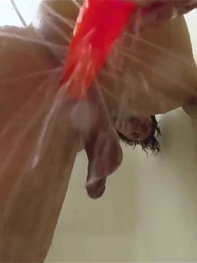 Using a Shower Spray Dildo