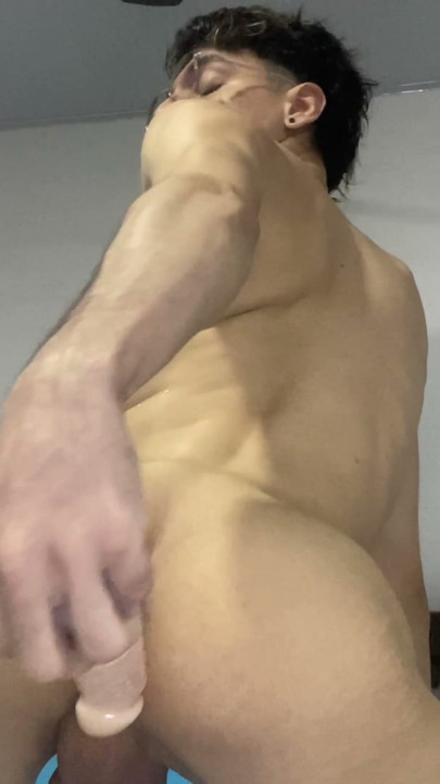 FEMALE TWINK GETS REALLY GOOD BITCH PLAYING WITH HER HUGE DILDO | Clip 1