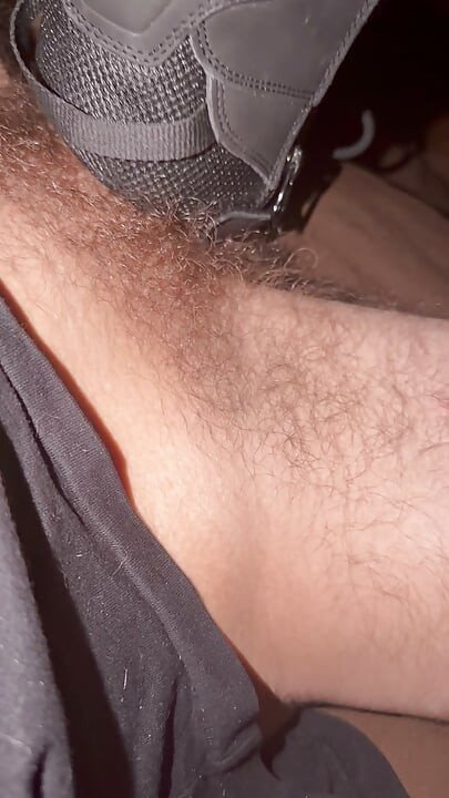 Fucking my boot until I cum