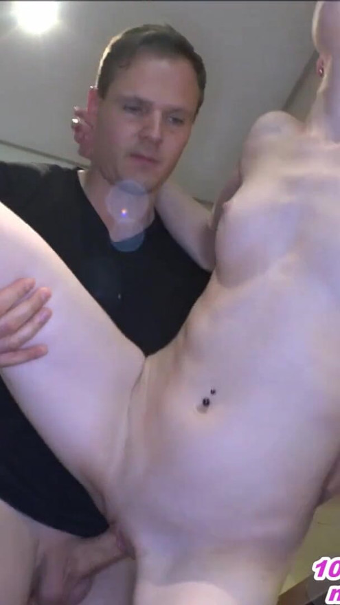 german 18yo young and petite skinny teen get creampie | Clip 2