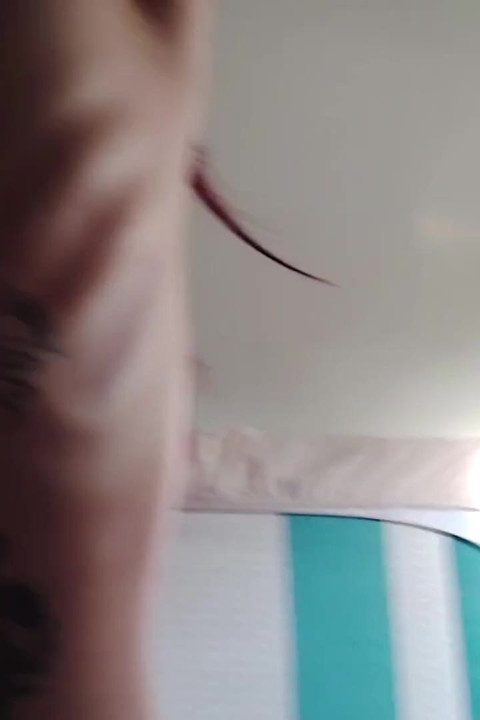 Tiny Tattooed Asian with Red Hair Rides White Cock in Warehouse