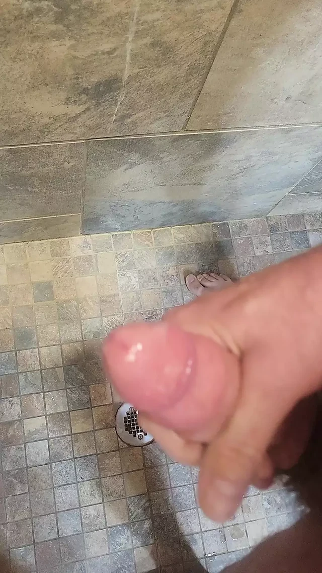 Hard dick dripping cum