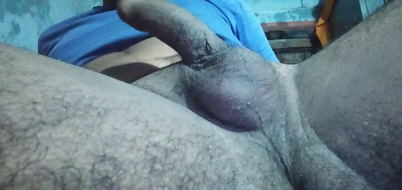 Indian young boy showing ass and masterbution, alone in home