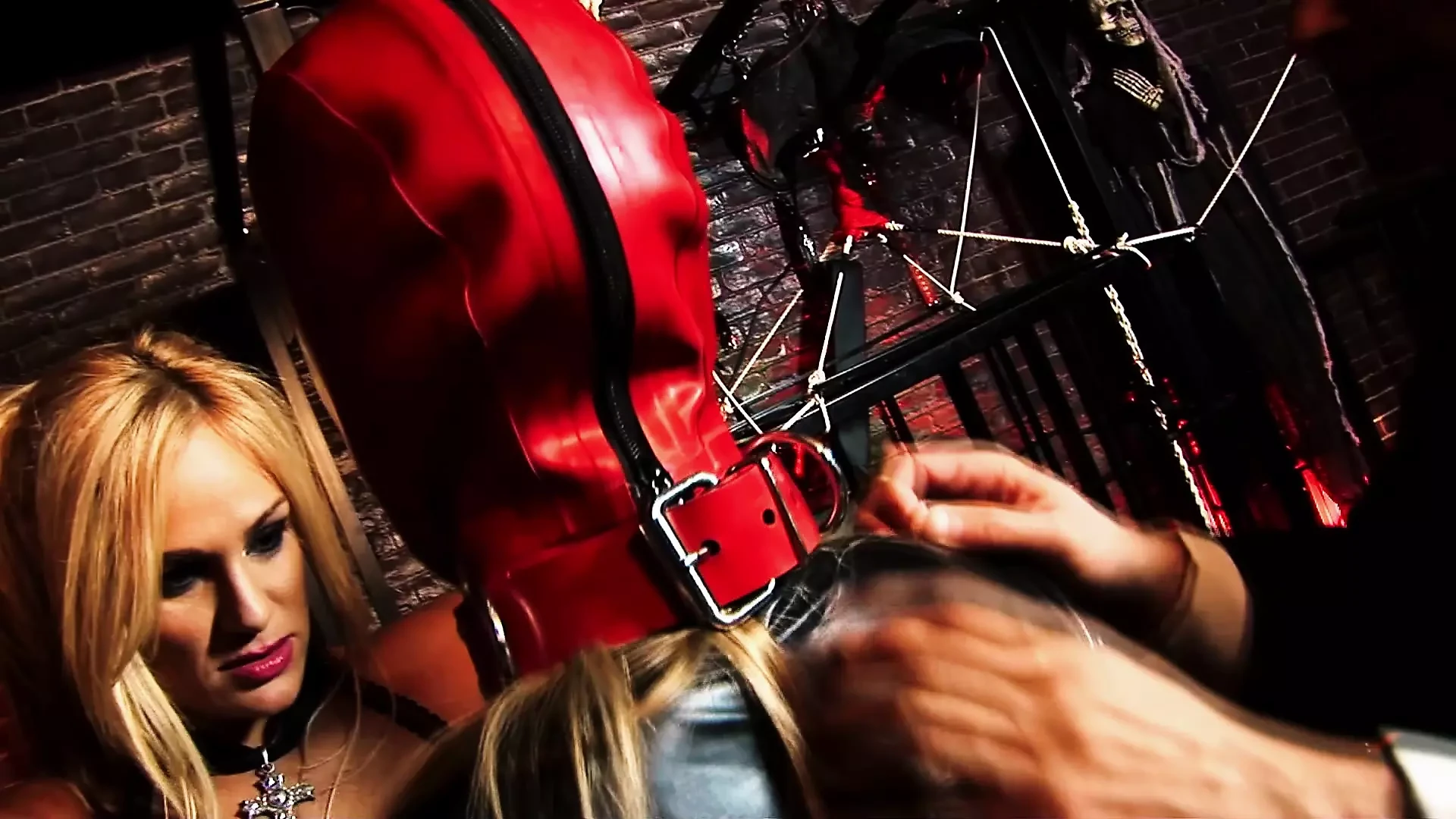 Latex Sluts Get Their Butts Fucked in a Creepy Shop and Swap Ass to Mouth