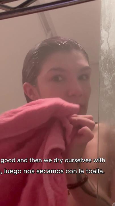 Spanish Class! in the Shower I Will Teach You a New Language