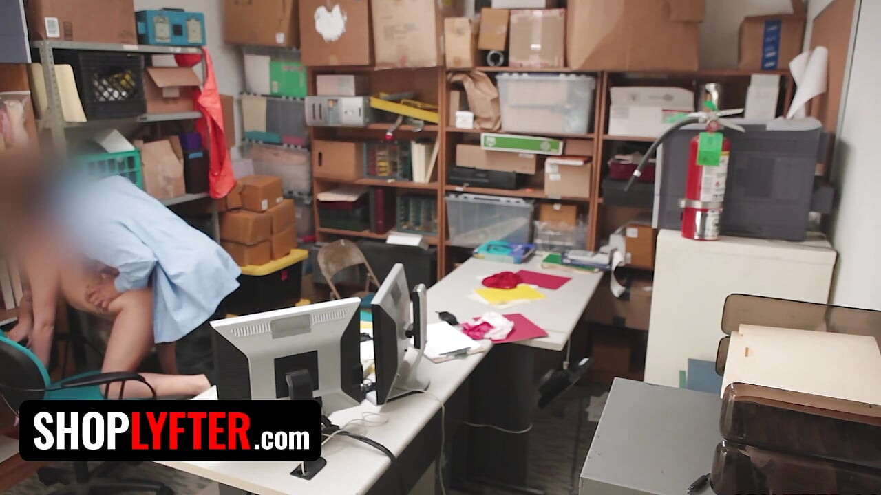 Shoplyfter - Redhead Babe Naiomi Mae Detained for Stealing Gets What She Deserves in the Backroom