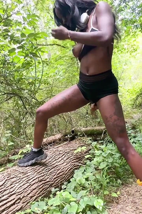 Diversión Al Aire Libre Con Gordo Coño De Ébano Majesty Nasty