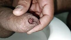 The silver of my penis soaked
