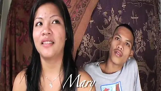 Big ass asian getting her muff drilled