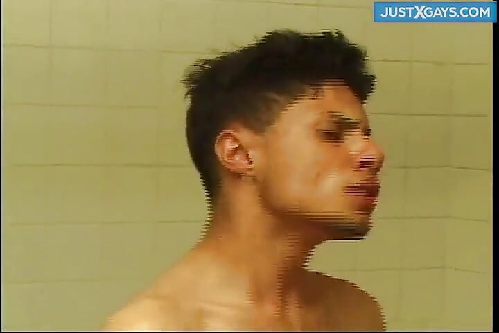 Piss Drenched Bathroom Threesome - Throbbing Cocks Leaking Everywhere