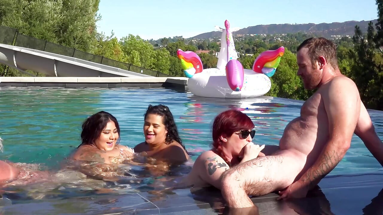 Jeff's Models Pool Party Orgy