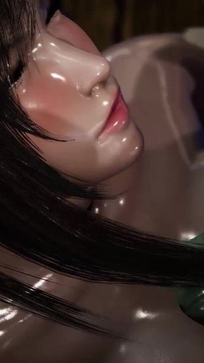 Captivating moment from "Tifa gets her tight pussy stretched by a massive Orc Cock!"