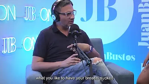 Oiled Latina with Beautiful Tits Kataleya Ross Hops up the Vibrator Machine Until She Cums! Juan Bustos Podcast