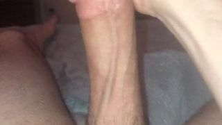 Jerking White Cock and Cumming
