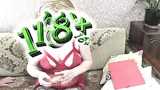 Sex couple Sexy blonde MILF wife kisses husband. Fingering Handjob Wet Pussy licking Cunnilingus Nipples Natural tits Fetish