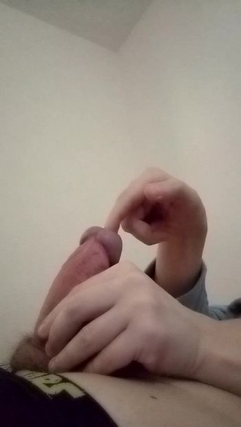18 year old hot guy masturbates big cock and moans from high  #15