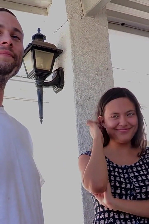 A beautiful couple gets horny and sneaks over to bang hardcore in their friends house