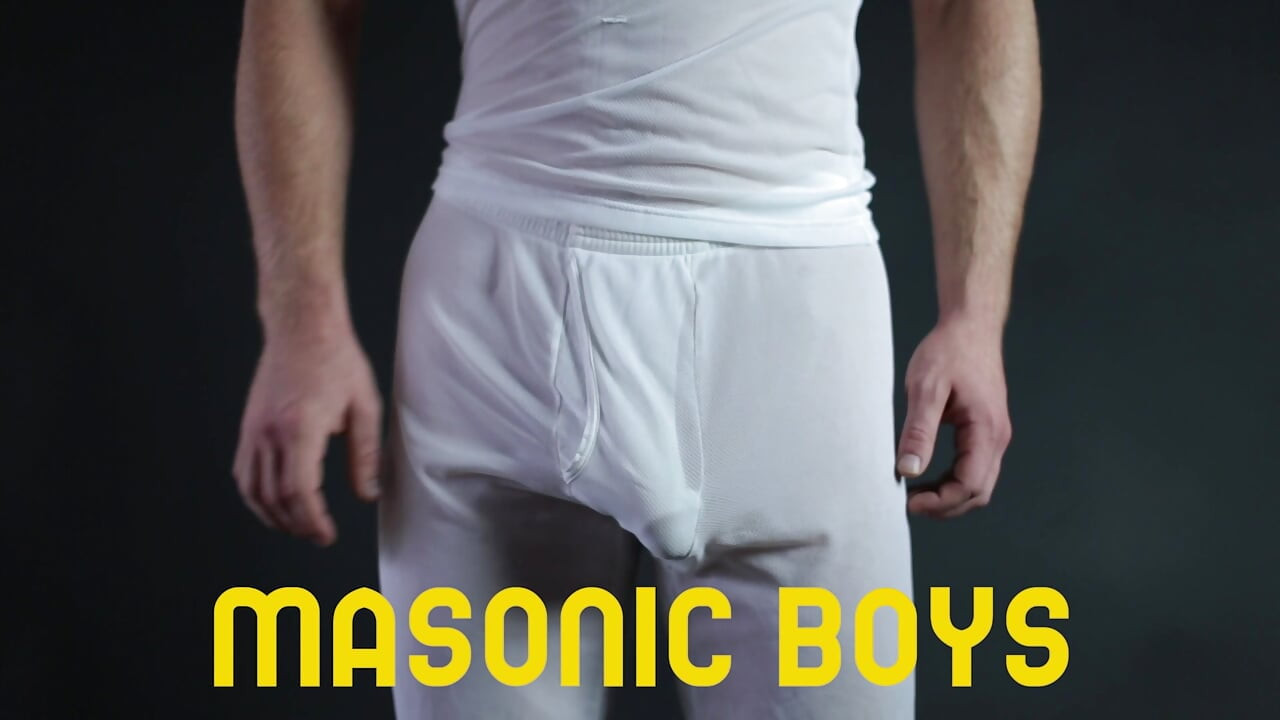 MasonicBoys - Slatki vezani mladić Dex Devall sirovo jeban od 2 DILF-a