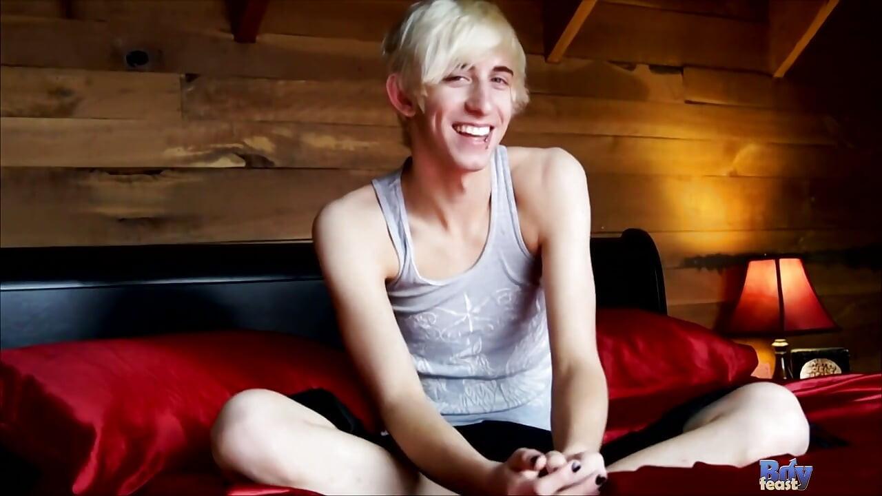 Stroking a Big Twink Dick