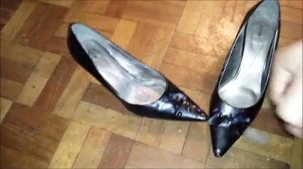 More cum on office heels