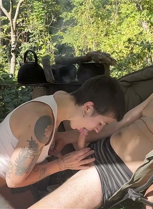 And Another Outdoor Camping Blowjob!