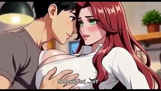 Stepmom teach stepson a special recipy in sexy style in kitchen